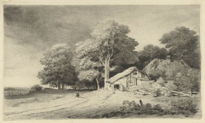 Fattoria lungo una strada da Remigius Adrianus Haanen