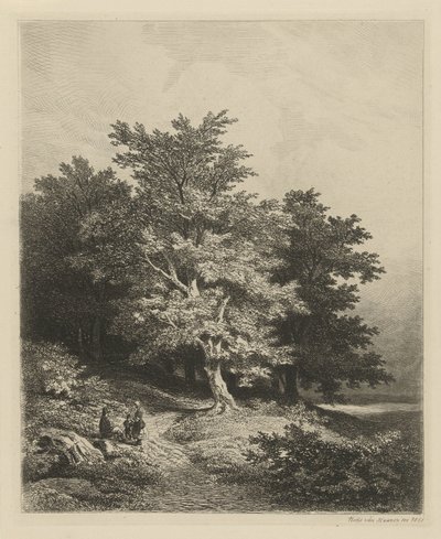 Figure al margine di un bosco da Remigius Adrianus Haanen