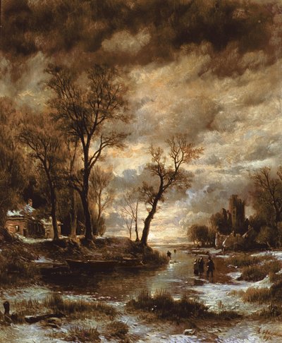 Inverno in Olanda, 1872 da Remigius Adrianus Haanen
