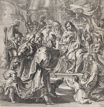 Cambise punisce il giudice ingiusto Sisamnes, ca. 1630-80 da Remoldus Eynhoudts
