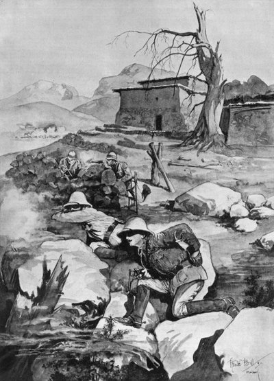 Corrispondenti di guerra in pericolo dagli Afridi da René Bull
