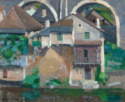 Case sulla Vézère a Uzerche da René Fontayne