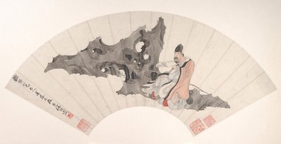 Studioso su una roccia da Ren Yi