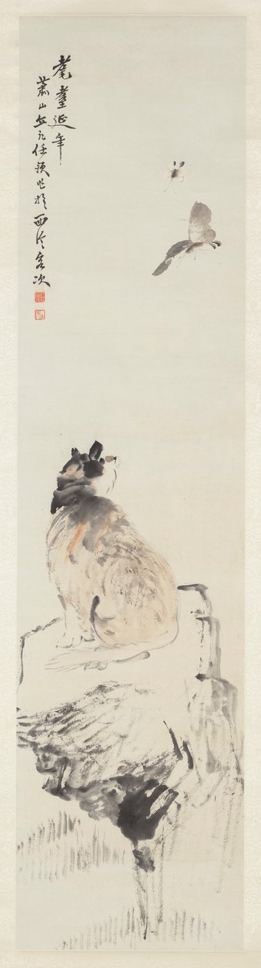 Gatto e farfalla da Ren Yu