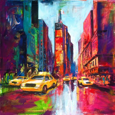 Riflessi vivaci della città da Renate Holzner