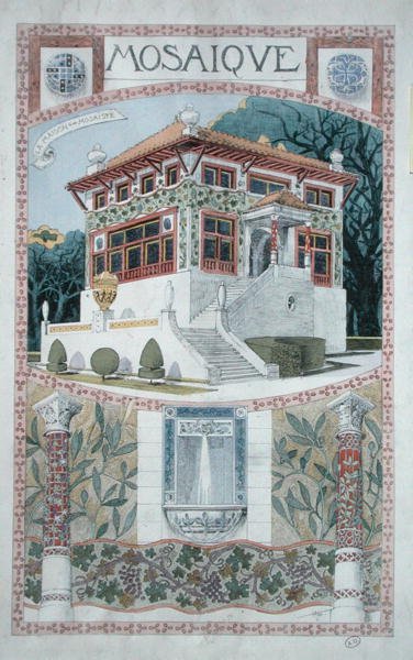 Progetto per una casa per un mosaicista da Rene Binet