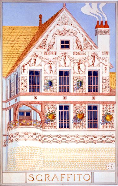 Sgraffito, illustrazione da 
