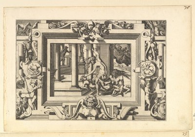Medea uccide i suoi due figli da Giasone da Rene Boyvin