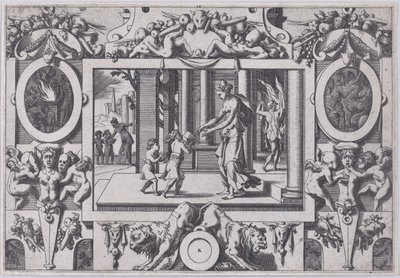I figli di Medea e Giasone danno a Creusa il dono fatale, 1563 da Rene Boyvin