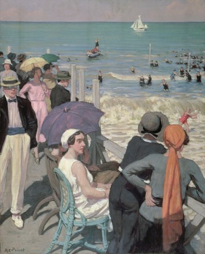 Tempo di balneazione a Cabourg da René François Xavier Prinet
