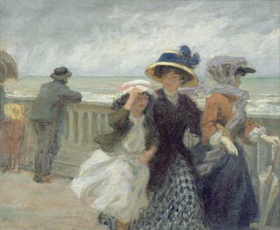 Tempesta sul lungomare da René François Xavier Prinet