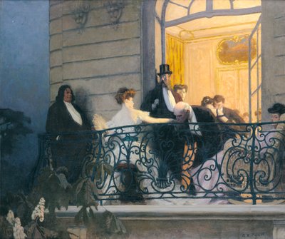 Il balcone da René François Xavier Prinet