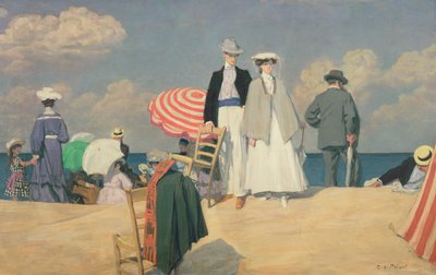 La spiaggia di Cabourg da René François Xavier Prinet