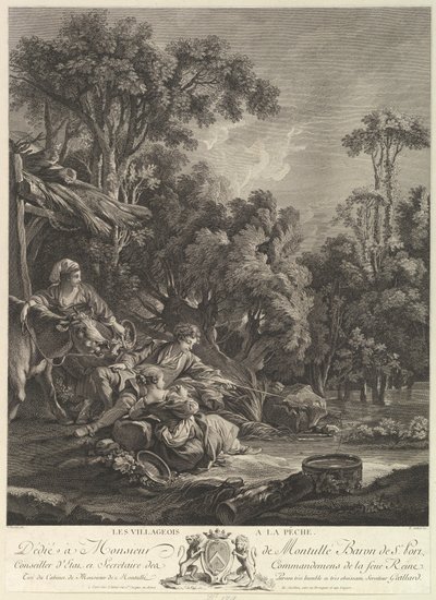 Les Villagois à la Pêche da Rene Gaillard