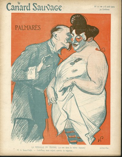 Illustrazione di Hermann-Paul (1864-1940) per la Copertina di The Wild Duck, No. 20 da Rene George Hermann Paul