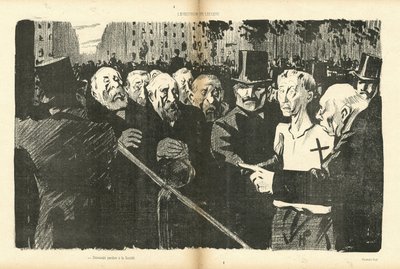 Illustrazione di Hermann-Paul (1864-1940) in Le Canard Sauvage da Rene George Hermann Paul