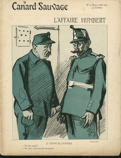 Illustrazione di Hermann-Paul per la copertina di Le Canard Sauvage, n. 21 da Rene George Hermann Paul