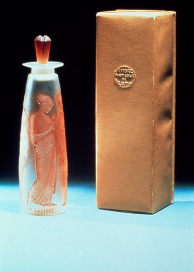 Flacone di vetro per il profumo Ambre Antique di Coty da Rene Jules Lalique