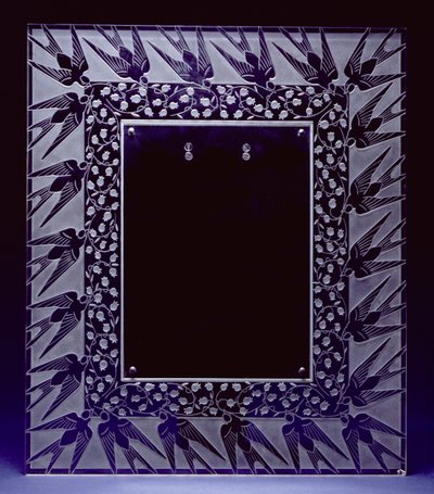 Cornice a specchio con mughetto e rondini da Rene Jules Lalique
