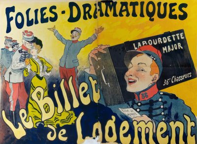 Il biglietto di alloggio da Rene Pean