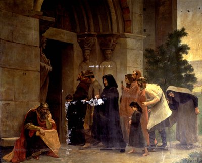 Raimondo VI (1156-1222), Conte di Tolosa, scomunicato nel 1208 da Papa Innocenzo III (1160-1216) da Rene Ravaut