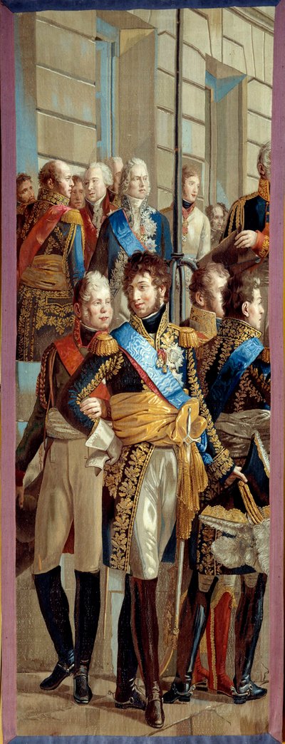 Incontro tra Napoleone I e la regina Luisa di Prussia a Tilsit, 6/07/1807, arazzo realizzato dall