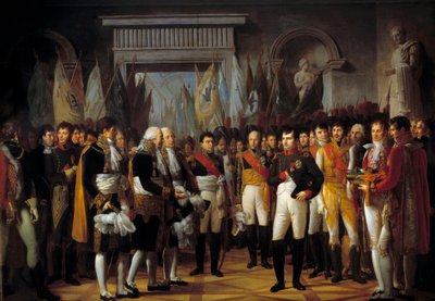 Napoleone I (1769-1821) riceve i deputati del Senato Conservatore al Palazzo Reale di Berlino 19/11/1806 da Rene Theodore Berthon