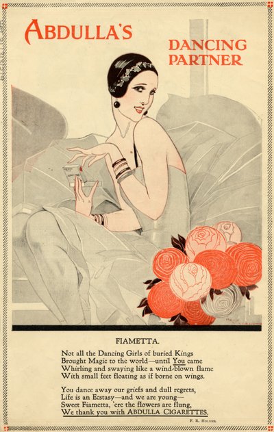 Sigarette Abdulla, anni 1920 da Rene Vincent