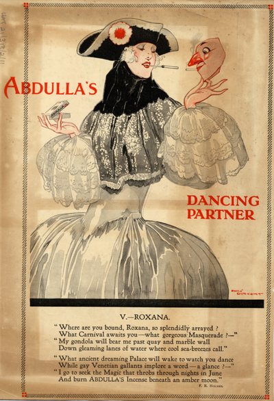 Sigarette Abdulla, anni 1920 da Rene Vincent