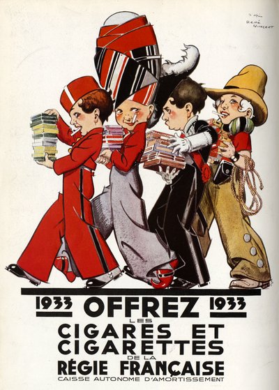 Cigarettes de la regie Francaise da Rene Vincent