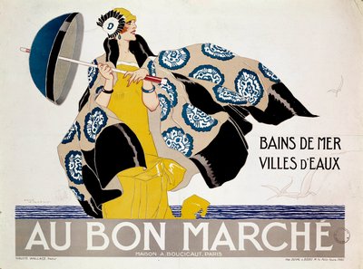 Poster per i grandi magazzini "Au Bon Marché" (poster) da Rene Vincent
