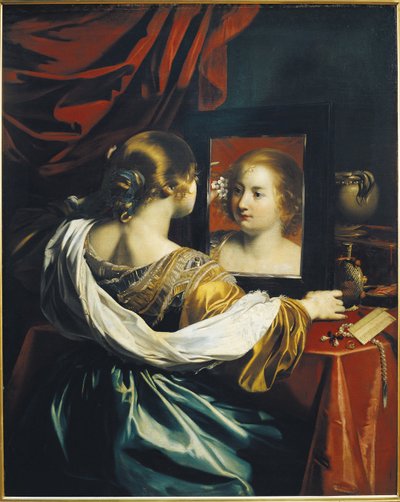 Vanità o Giovane donna alla sua toilette da Renieri