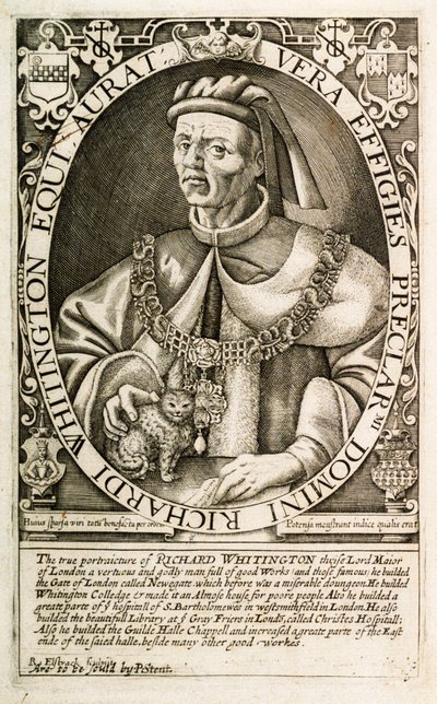 Dick Whittington, Sindaco di Londra da Renold Elstrack