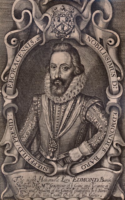 Edmund Sheffield, 1° conte di Mulgrave, statista inglese, inizio XVII secolo 1894 da Renold Elstrack