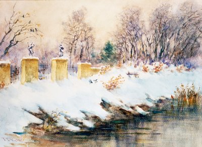 Nevicata sul naviglio da Renzo Weiss