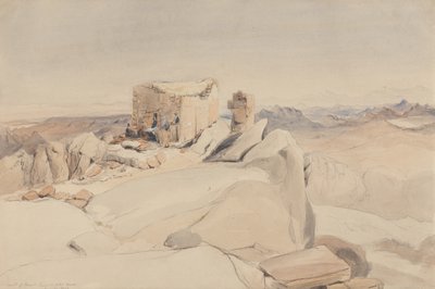 La Vetta del Monte Sinai o Jebel Musa, 1840 da Rev. Edward Thomas Daniell