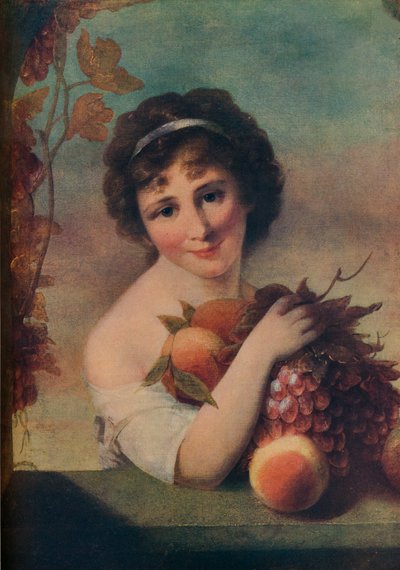 Ragazza con frutta, c1780 da Rev. Matthew William Peters