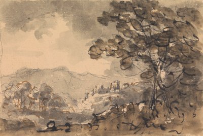 Paesaggio con castello in lontananza da Rev. William Gilpin