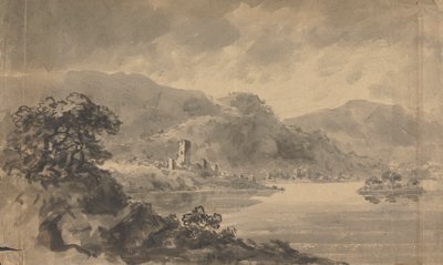 Paesaggio con Fiume, Castello e Montagne da Rev. William Gilpin