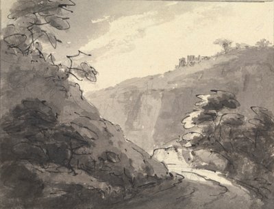 Paesaggio con strada in primo piano da Rev. William Gilpin
