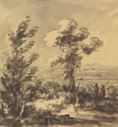 Paesaggio con Alberi in Primo Piano da Rev. William Gilpin