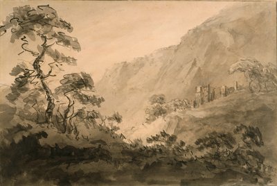 Paesaggio montuoso con rovina da Rev. William Gilpin