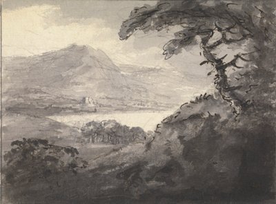 Paesaggio montuoso con un lago da Rev. William Gilpin