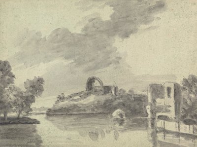 Vista fluviale con rovine da Rev. William Gilpin