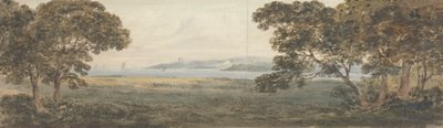 Paesaggio boscoso con vista su un estuario da Rev. William Gilpin