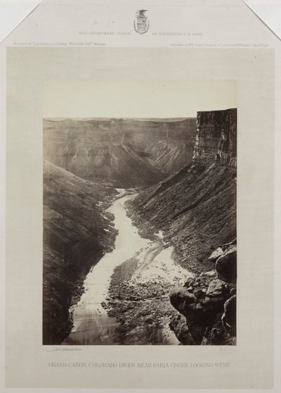 Grand Canyon, Fiume Colorado, Bocca del Kanab Wash, Vista verso ovest da Reverend George Wilson Bridges