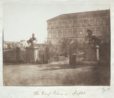 Il Palazzo Reale, Napoli, prima del 1852 da Reverend George Wilson Bridges