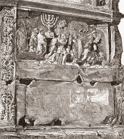 Bassorilievo del pannello sud "Il bottino di guerra", che mostra la processione trionfale, sull