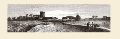 La campagna vicino a Ostia, Roma, Italia, alla fine del XIX secolo. Da Italian Pictures di Rev. Samuel Manning, pubblicato c.1890 da Reverend Samuel Manning