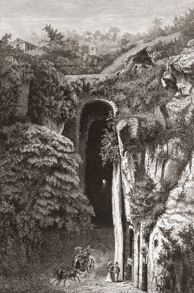 Tomba di Virgilio, Napoli, Italia meridionale alla fine del XIX secolo. Da Italian Pictures di Rev. Samuel Manning, pubblicato c.1890. da Reverend Samuel Manning